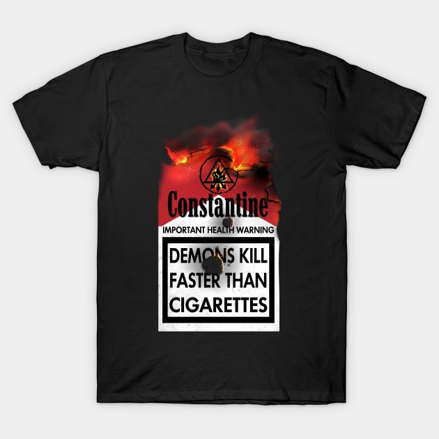 Constantine Warning T-Shirt by heavyplasma
